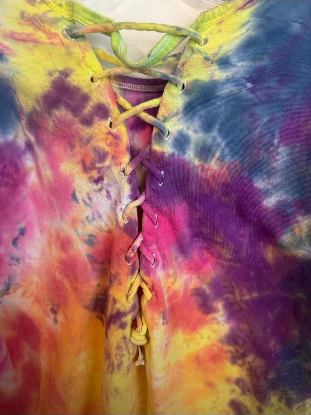 Girls' Tie-Dye Logo Tee - Multicolor
